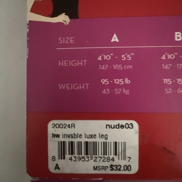 Spanx 200241R Women's Sz A (XS-S) Nude 03 High Waisted Invisible Luxe Leg Sheers - Picture 6 of 6